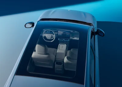 Leapmotor - soltag - set ovenfra